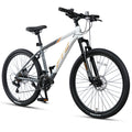 AVASTA 26-inch Mountain Bike for Man Male and Woman Female Adult with Lightweight Aluminum Alloy Frame and Dual Disc Brakes,Front Suspension,21-Speed Gear Shifters,Hidden Brake Cables,Golden