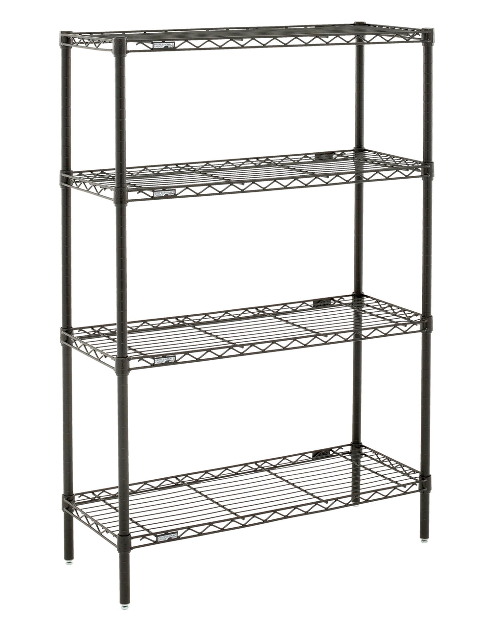 Metro Professional's Choice Commercial-Grade NSF Shelving Unit - Multipurpose Adjustable Wire Shelf for Home, Garage, Kitchen and More - 4 Shelves, 14" W x 36" L x 54" H - Black