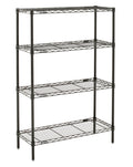 Metro Professional's Choice Commercial-Grade NSF Shelving Unit - Multipurpose Adjustable Wire Shelf for Home, Garage, Kitchen and More - 4 Shelves, 14" W x 36" L x 54" H - Black