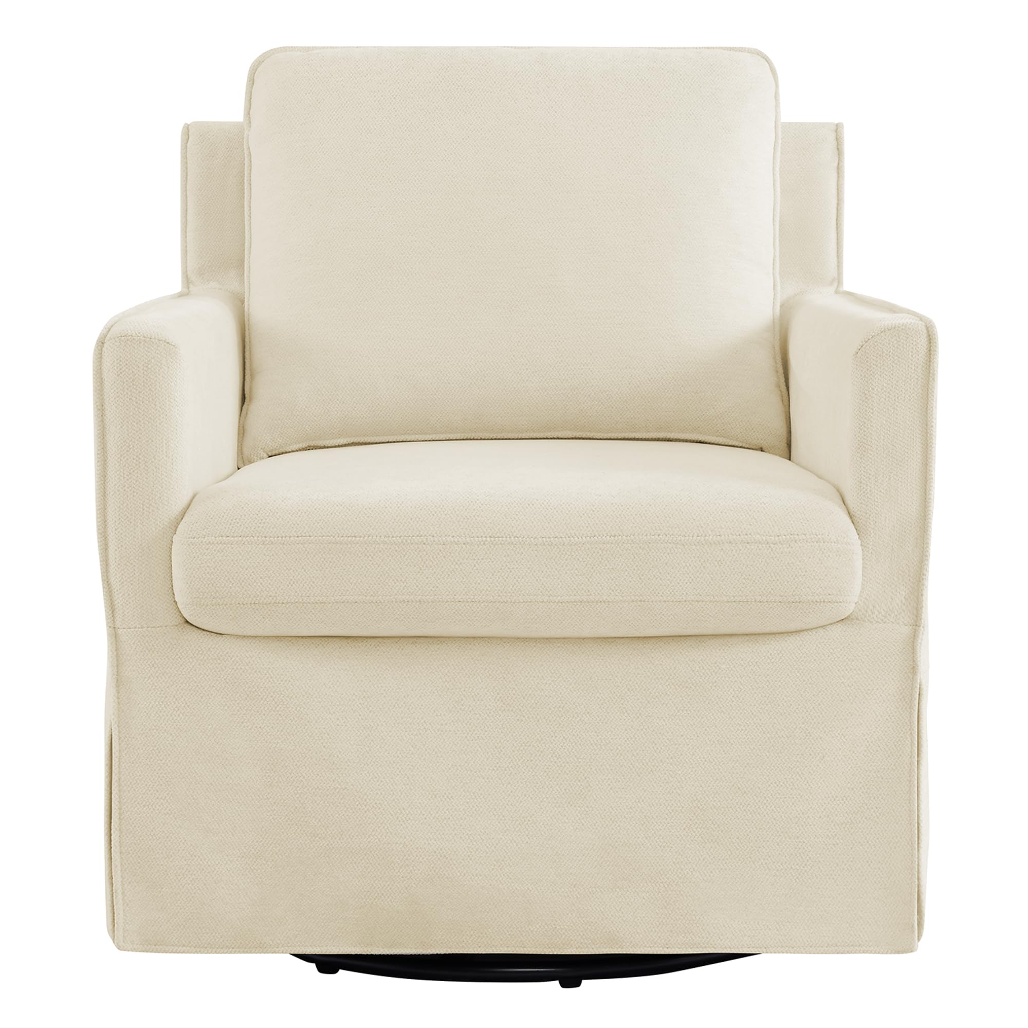 KISLOT Swivel Accent Chair Rocking Recliner 360 Degree Swivel Armchair Machine-Washable Cover for Nursery Living Room Bedroom