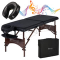 Master Massage 28" Argo Portable Massage Table with Extra Music Master Crescent Round High Fidelity Sound Face Cradle Cushionin
