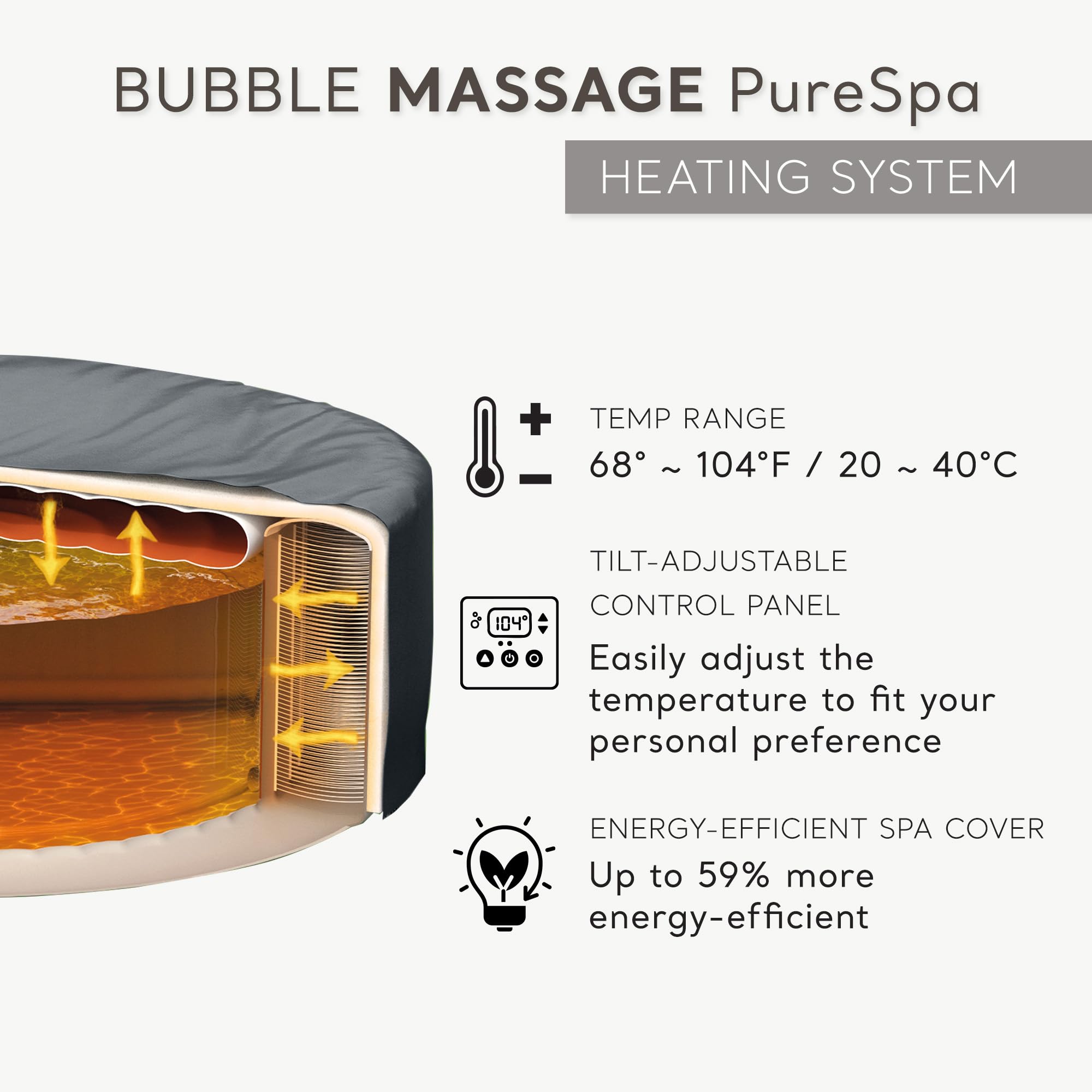 Intex PureSpa 6 Person Bubble Massage Inflatable Hot Tub Spa Set, Sahara Tan - Portable Outdoor Spa Plus Water Heater Pump, Foam Cover, Dispenser Ball