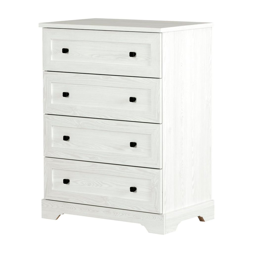 South Shore Hazen 4-Drawer Chest White Pine