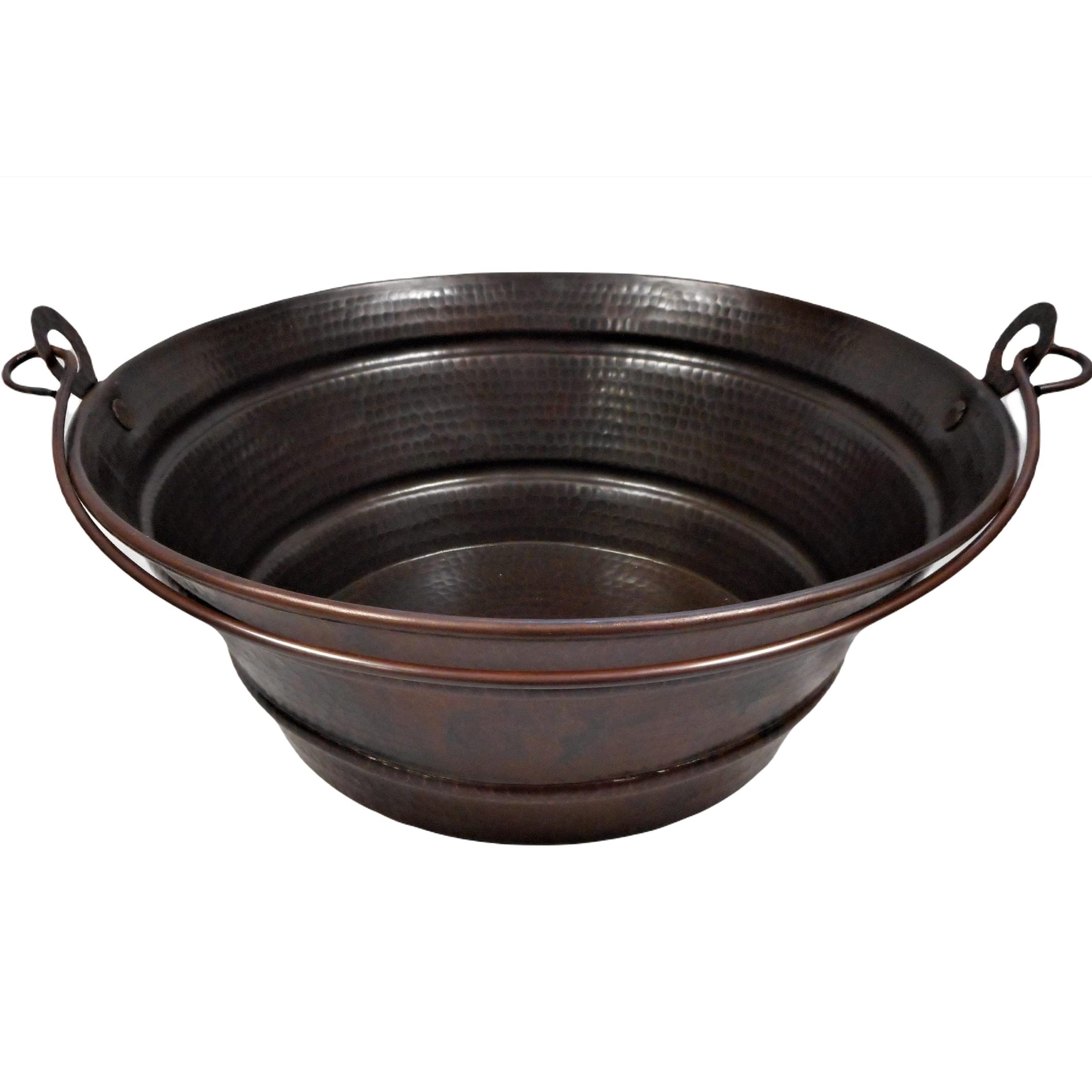 Simply Copper 15" Round Copper Bucket Sink