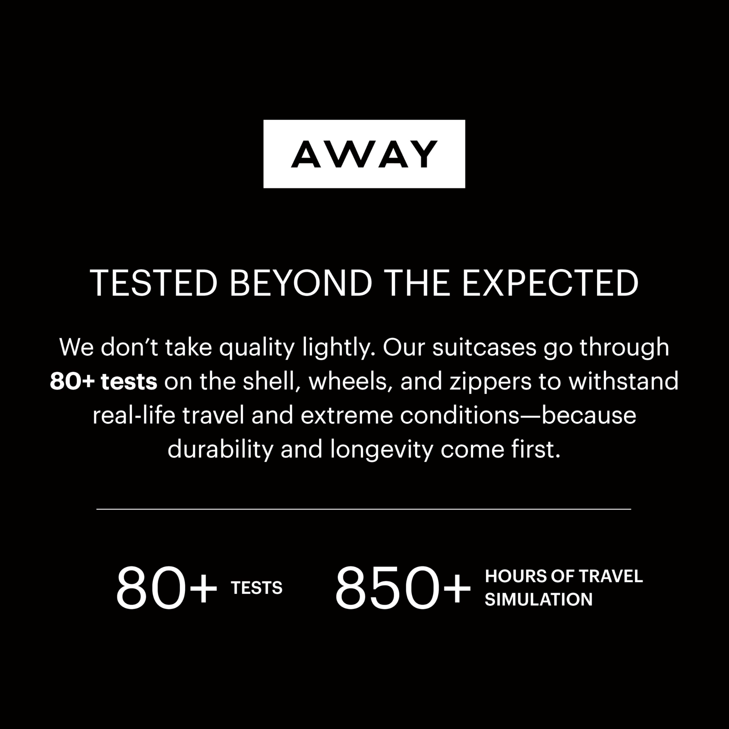 Away Large Checked Luggage - 29-Inch Lightweight Hardside Suitcase with Four WhisperGlide 360° Spinner Wheels, Interior Compression System, TSA-Accepted Lock - Jet Black