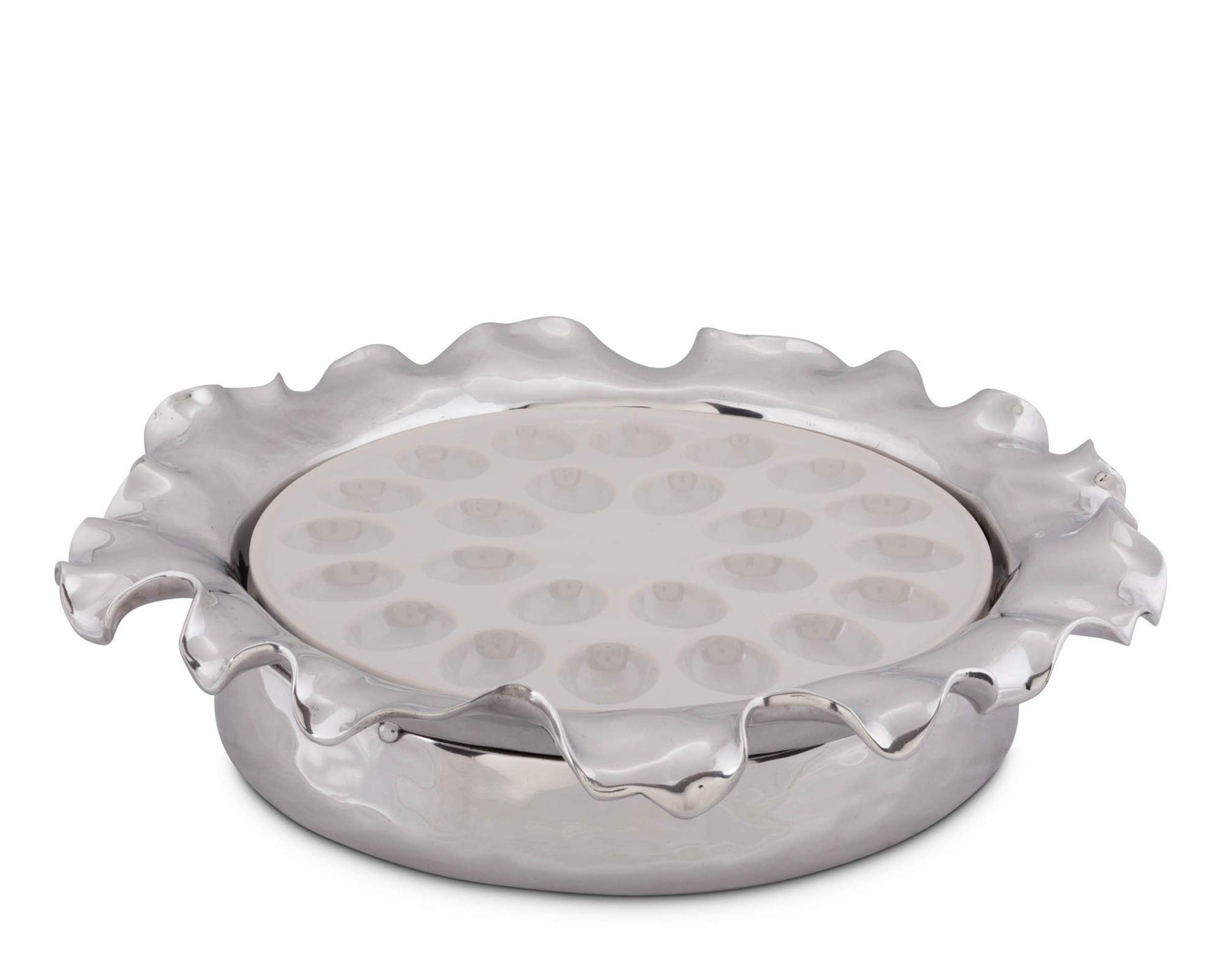 Arthur Court Carmel Pattern Cheese/Bar Board Charcuterie Platter & Serving Tray 18 inch Diameter 4 inch Tall