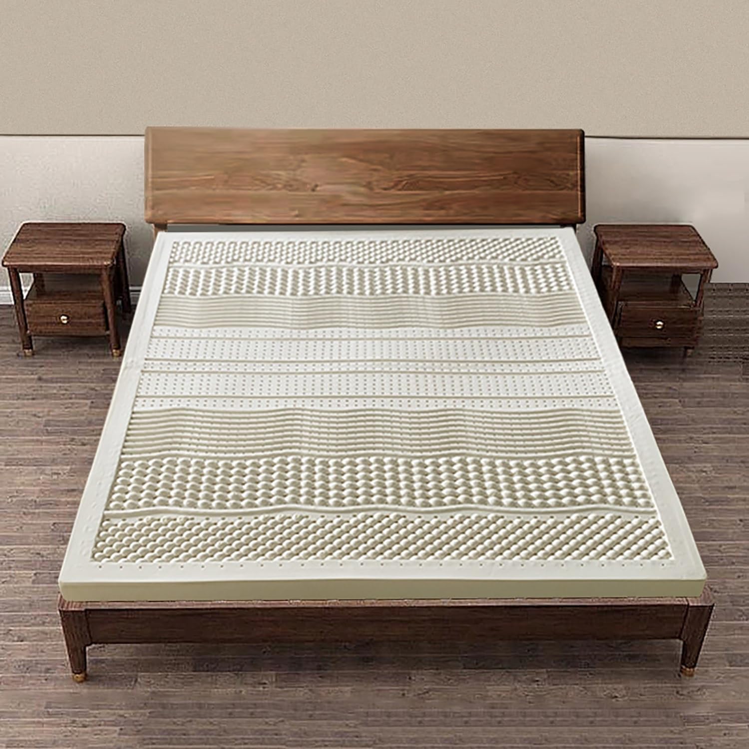 Premium Natural Latex Mattress Topper, 7.5cm Thick, Portable Folding Mattress for Single, Twin, Full, Queen, King Sizes - Japanese Tatami Roll Mat for Dormitory & Home Use, 120x190cm