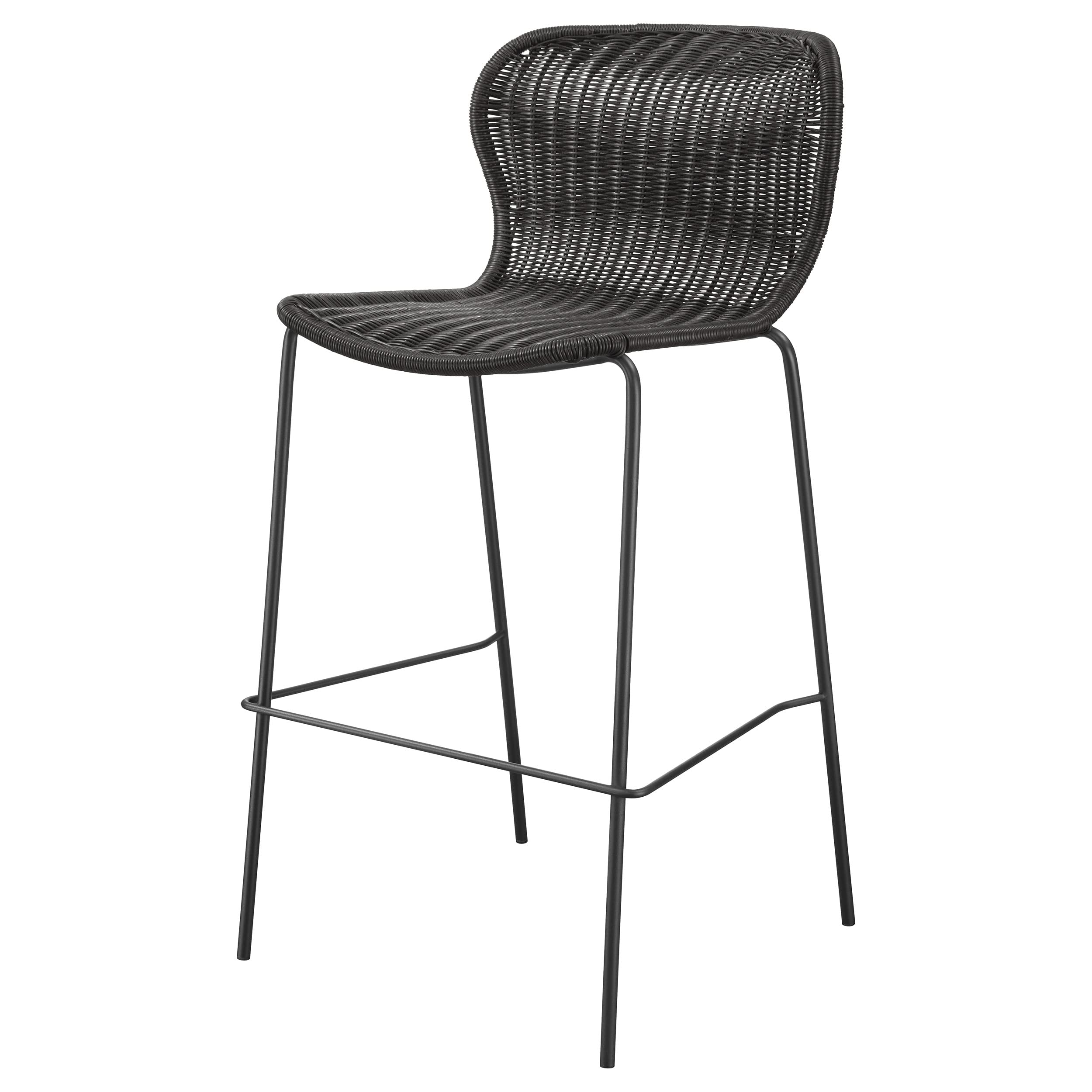Coaster Home Furnishings Mckinley Faux Rattan Metal Bar Chair Brown (Set of 2)