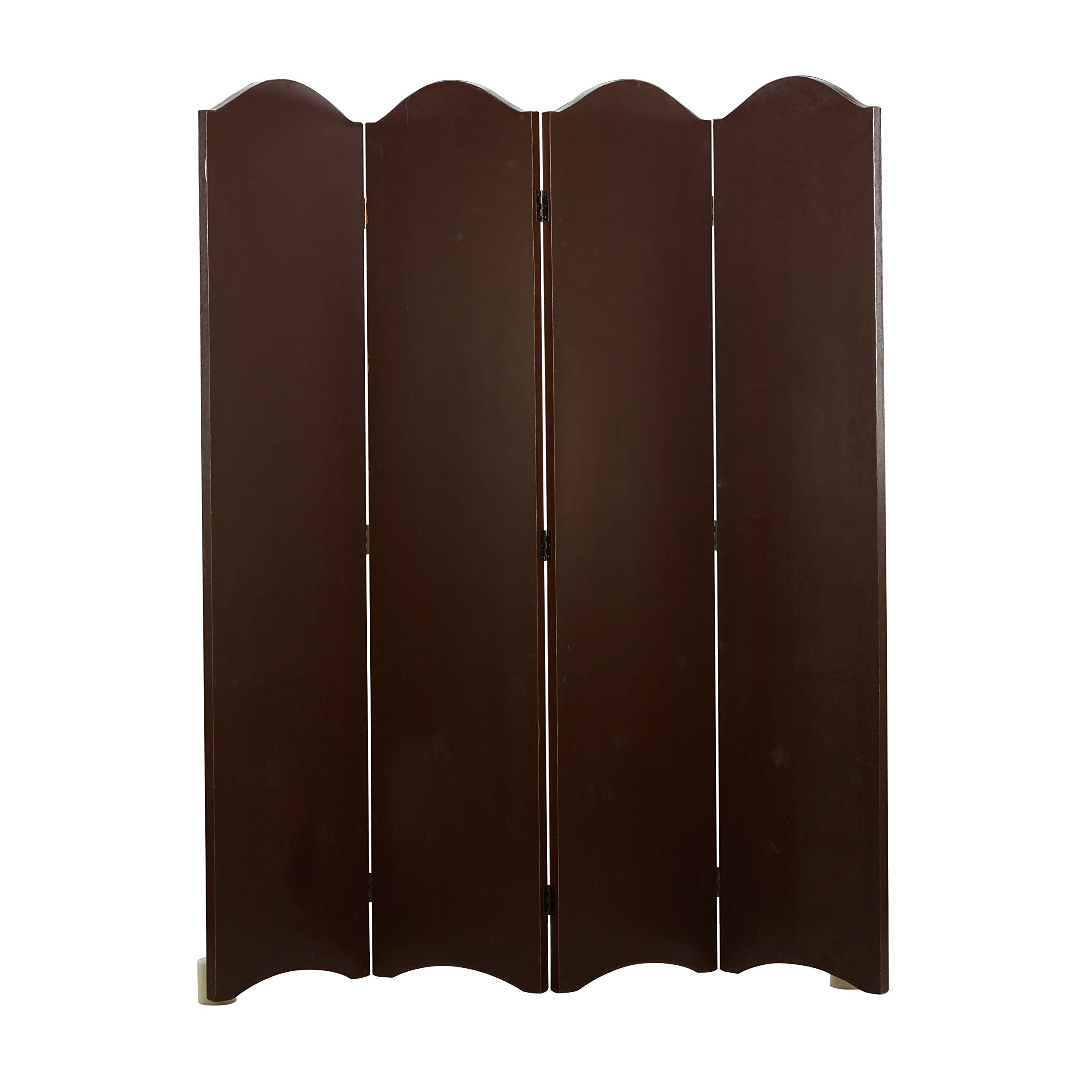 Aspire Dark Brown Four Panel Room Divider