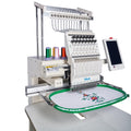 2024 Ultra Commercial Embroidery Machine with 15 Needles 13" x 20" LCD Embroiderer Pattern for Cap Hat T-Shirt Laser Positioning 1501