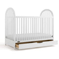 Graco Olivia 3-in-1 Convertible Crib with Drawer – Converts from Baby Crib to Toddler Bed and Daybed, GREENGUARD Gold Certified, Baby Safety Alliance Verified, Easy Assembly (White)