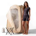 Homedics Portable Sauna – Collapsible Personal Steam Sauna for Stress Relief & Muscle Relaxation, Fast 1-Min Setup, Heats to 115°F, Up to 60 Min Session, Compact Foldable Design