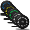 Fitvids 2" Olympic Bumper Weight Plates 260 LB Set, Colored