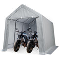 10×10 ft Outdoor Storage Sheds, Portable Storage Shelter Shed with Roll up Zipper Doors, Waterproof Outside Utility Shed Garage Tent for Motorcycle, Bicycles and Camping Tools