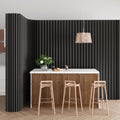 Paper Room Divider – Folding Privacy Screen & Portable Partition, Indoor Freestanding Wall for Home, Office, Clothing Store & Business Use(Black)