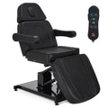 BarberPub Electric Facial Bed, 3-Motor Adjustable Fully Adjustable Esthetician Chair, Tattoo Chair with Thick Cushion, Professional Tattoo Spa Equipment, 2782 (Black)