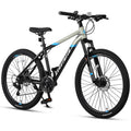 AVASTA 26-inch Mountain Bike for Man Male and Woman Female Adult with Lightweight Aluminum Alloy Frame and Dual Disc Brakes,Front Suspension,21-Speed Gear Shifters,Hidden Brake Cables,Grey