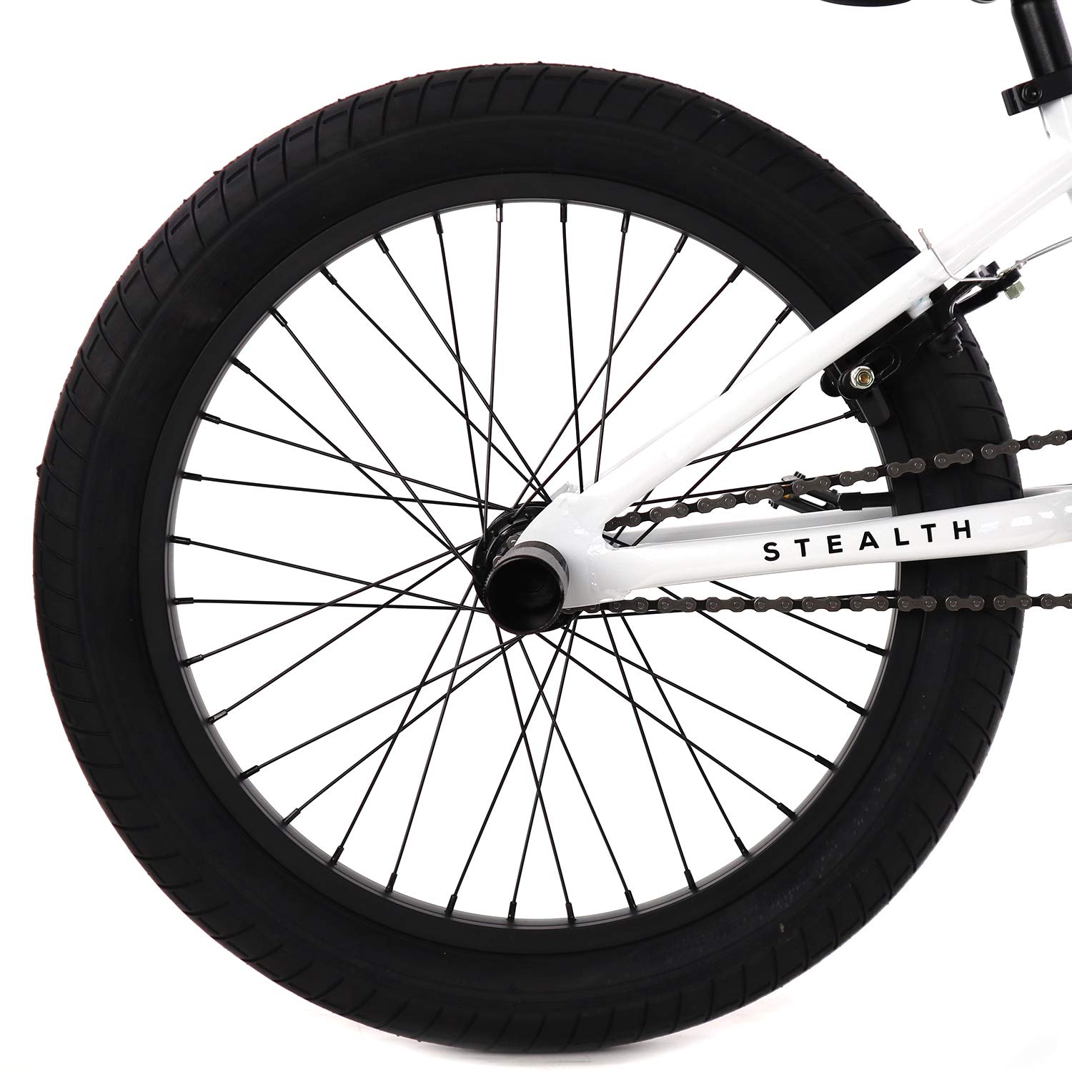 Elite BMX Freestyle Bike, Durable Steel Frame, Available in 16", 18", and 20" Sizes. New Sizes 26" and 29" BMX Bicycles. (White, 20")