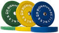 Fitvids 2" Olympic Bumper Plate Weight Plates with Steel Hub, 210LB Set (2X 25/35/45LB), Colored