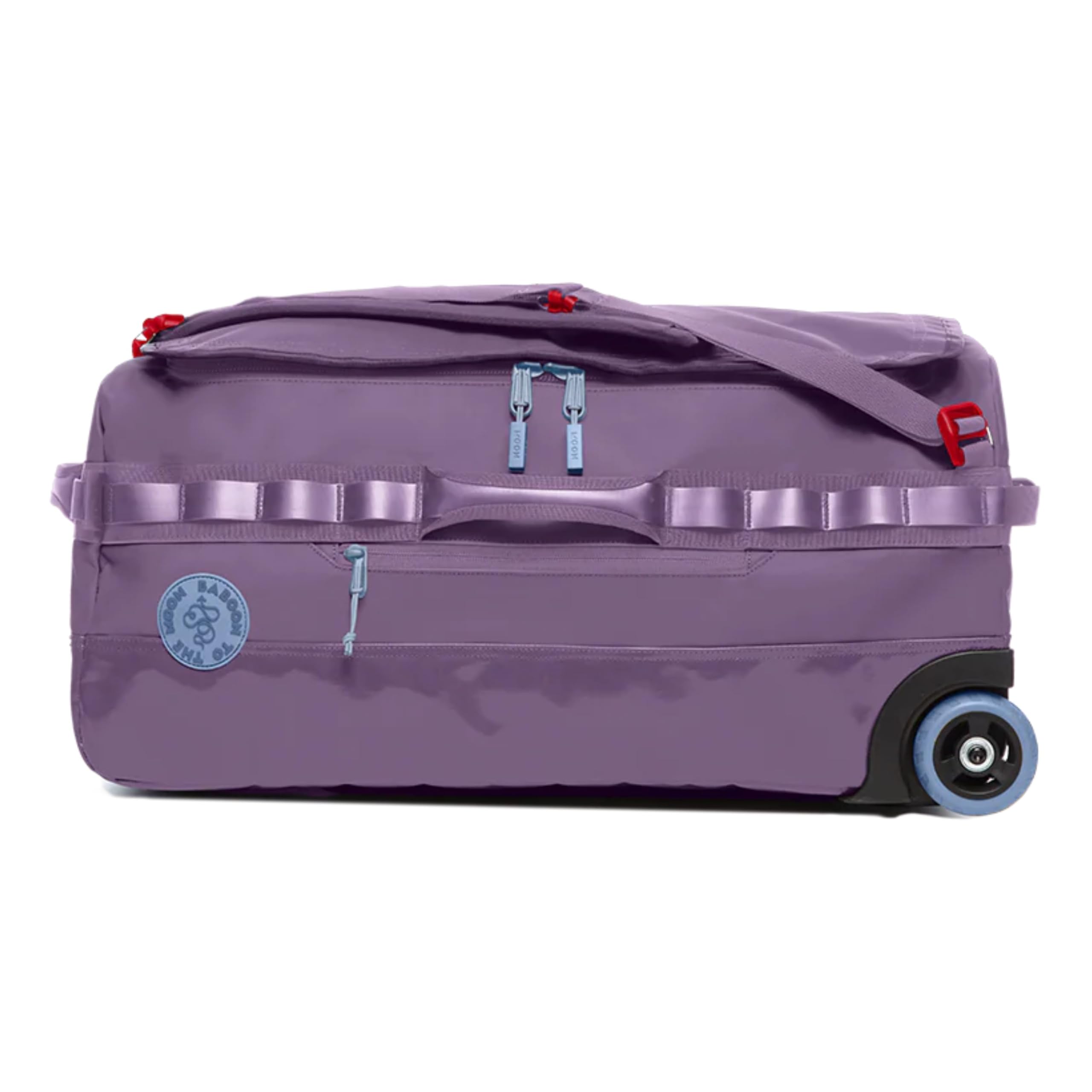 Baboon to the Moon 55L Rolling Duffle Bag with Wheels and Handle | Large Duffle Bag for Travel, Check In Luggage with Wheel, Rolling Suitcase, Travel Luggage, Suitcases with Wheels (Plum Mode)