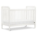 Namesake Liberty 3-in-1 Convertible Baby Crib - Greengurad Gold Certified - Wooden Convertible Baby Crib to Toddler Bed, Daybed - Durable & Easy to Assemble, 4 Adjustable Mattress Heights - Warm White