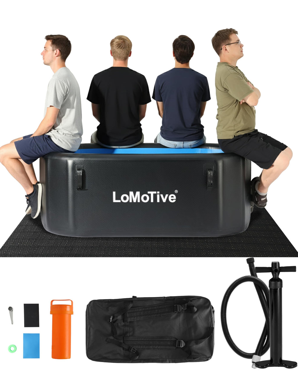 Cold Plunge Tub for Ice Bath and Recovery, 67” Inflatable Ice Bath Tub with Lid, 10cm Thick Insulated Portable Ice Tub for Athletes, Home & Outdoor Cold Therapy, 225 Gallon Large Ice Bath