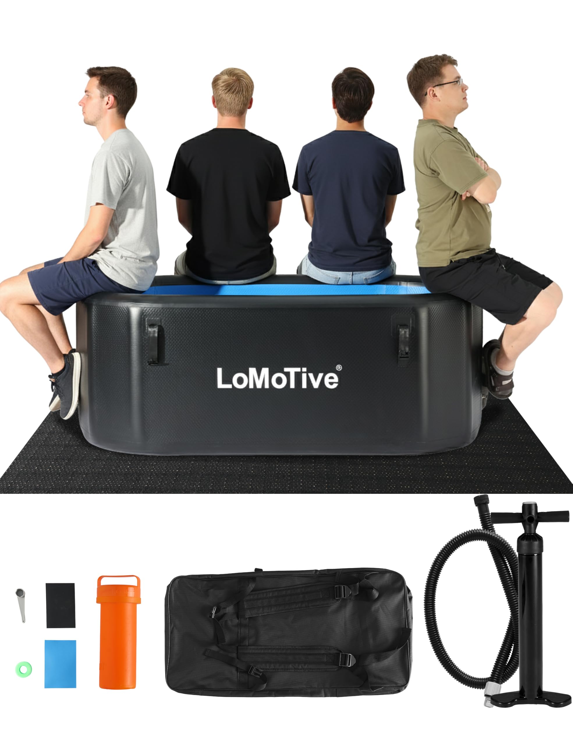 Cold Plunge Tub for Ice Bath and Recovery, 67” Inflatable Ice Bath Tub with Lid, 10cm Thick Insulated Portable Ice Tub for Athletes, Home & Outdoor Cold Therapy, 225 Gallon Large Ice Bath