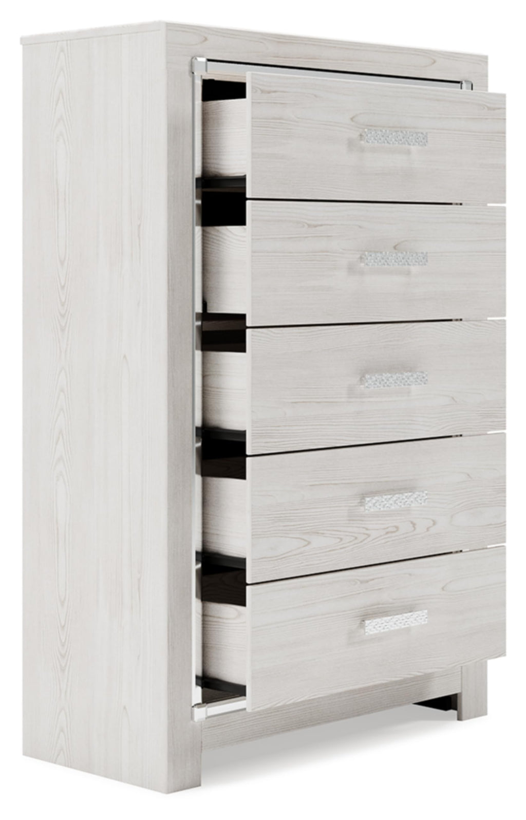 Signature Design by Ashley Altyra Contemporary 5 Drawer Chest, White
