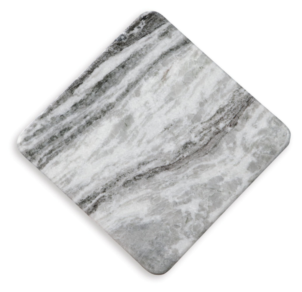 Signature Design by Ashley Keithwell Contemporary Marble Top Accent Table, Gray