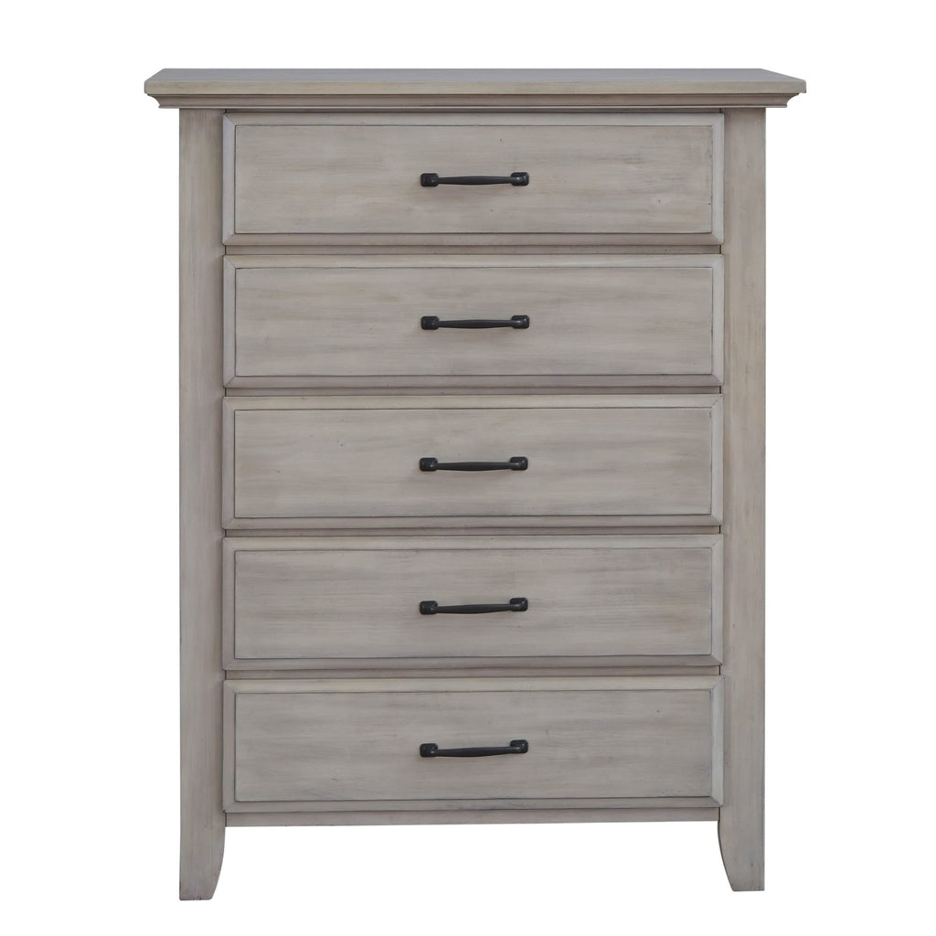 Soho Baby Chandler Premium 5-Drawer Dresser Chest, Stone Wash