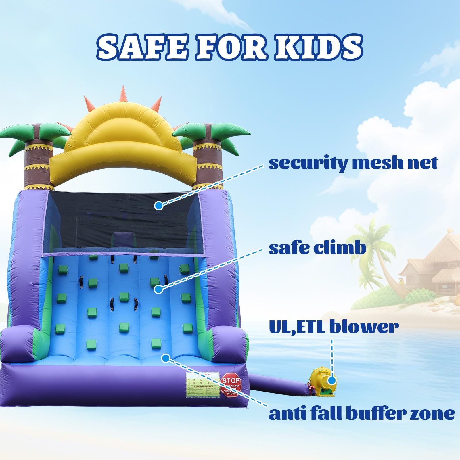 26FT(L) Commercial Grade Water Slide for Adults, (Double Slides) (Heavy Duty Full PVC) (Big Airtight Water Pool), (1100w UL Blower), Inflatable Waterslide for Backyard, Outdoor Blow up Park