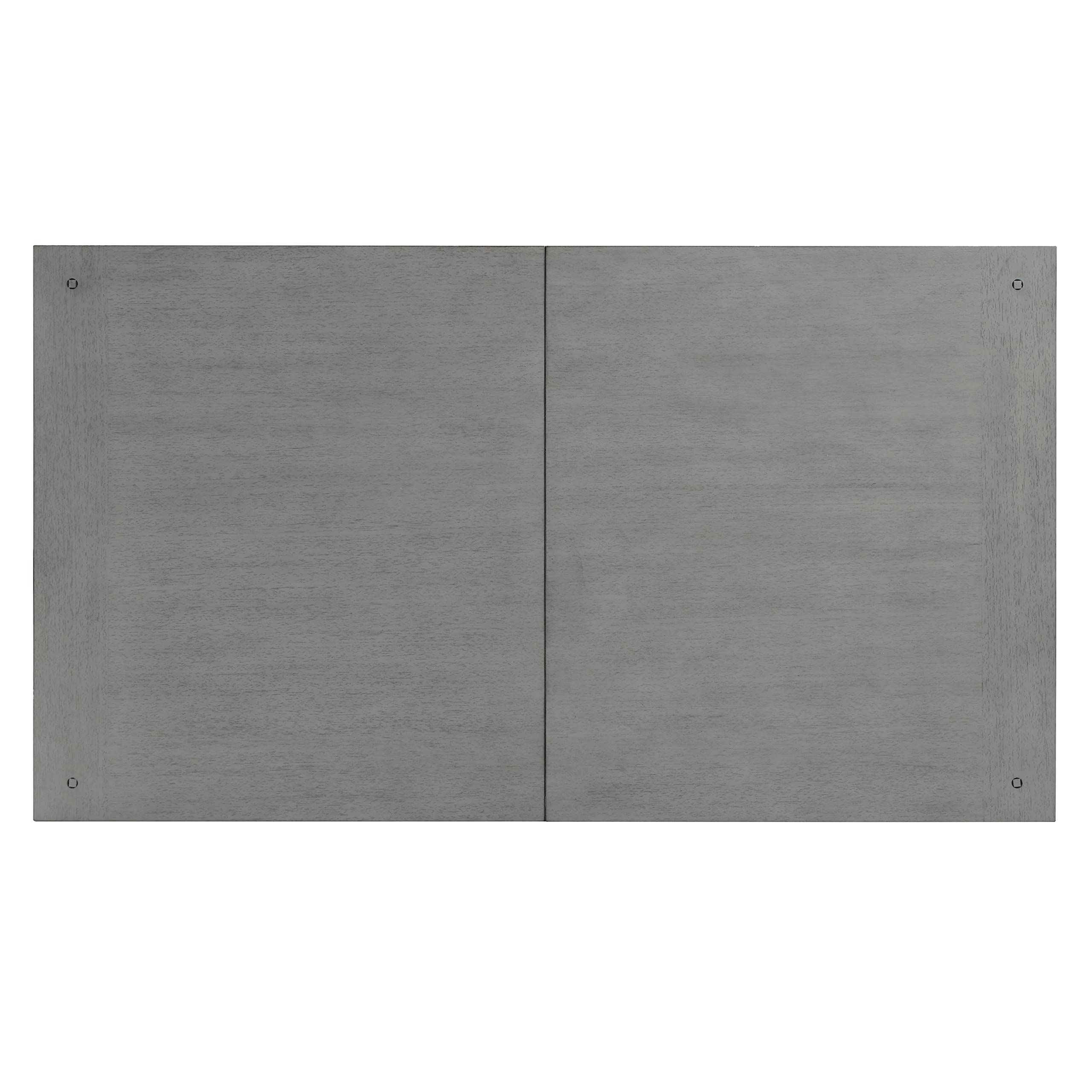 HOMES: Inside + Out Clairemont Farmhouse Rectangle Lift-Top Solid Wood 46 in. Coffee Table with 2-Drawer and 1-Shelf for Living Room, Bedroom, Reception Room, Gray