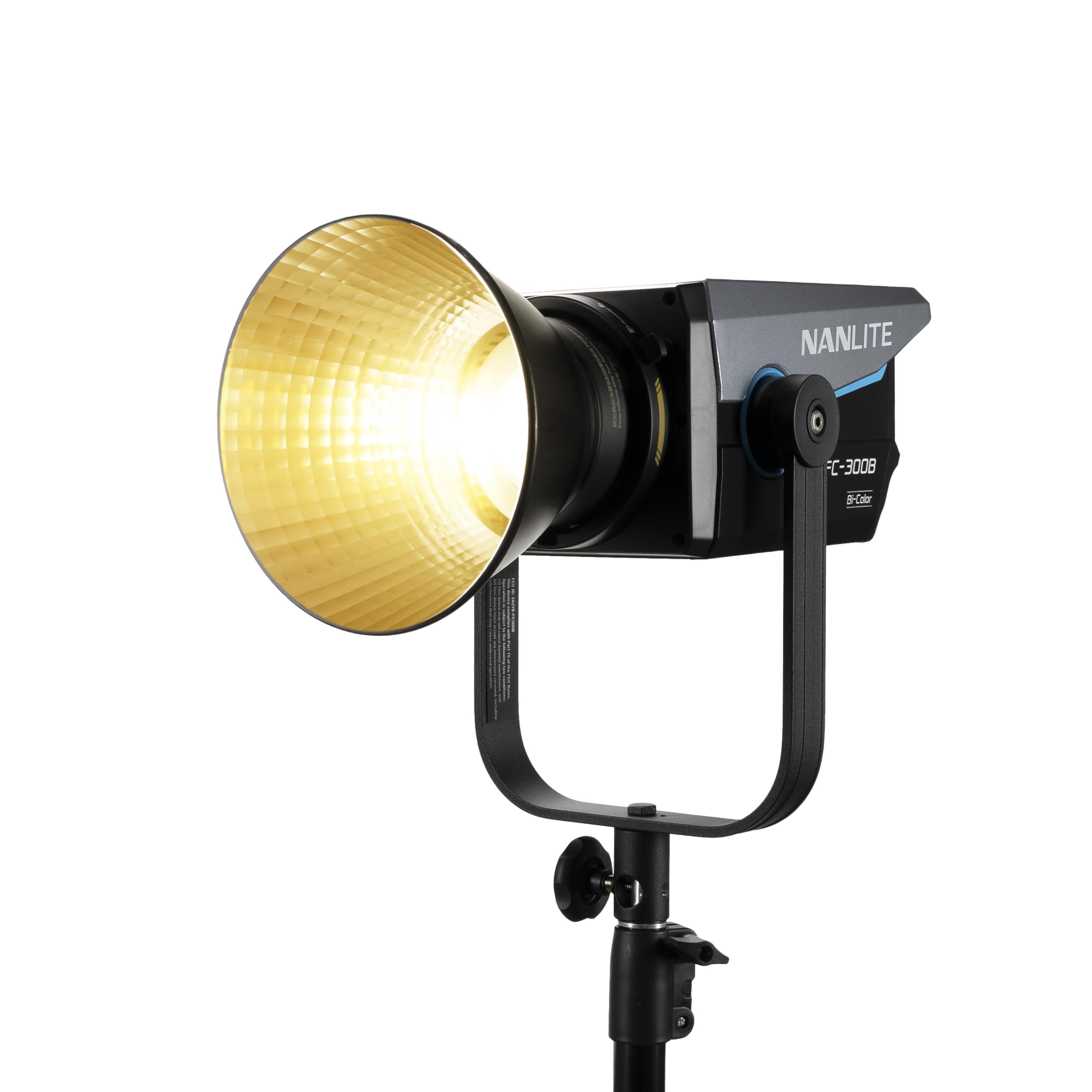 NANLITE FC-300B 350w LED Video Light, CRI 96+ 2,700K-6,500K Bi-Color Photography Light with Bowens Mount, FX Modes, App Control for Studio, Filmaking,Portrait,YouTube Content Creation