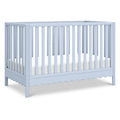 Davinci Sammy Scallop 4-in-1 Convertible Crib in Powder Blue, GREENGUARD Gold Certified