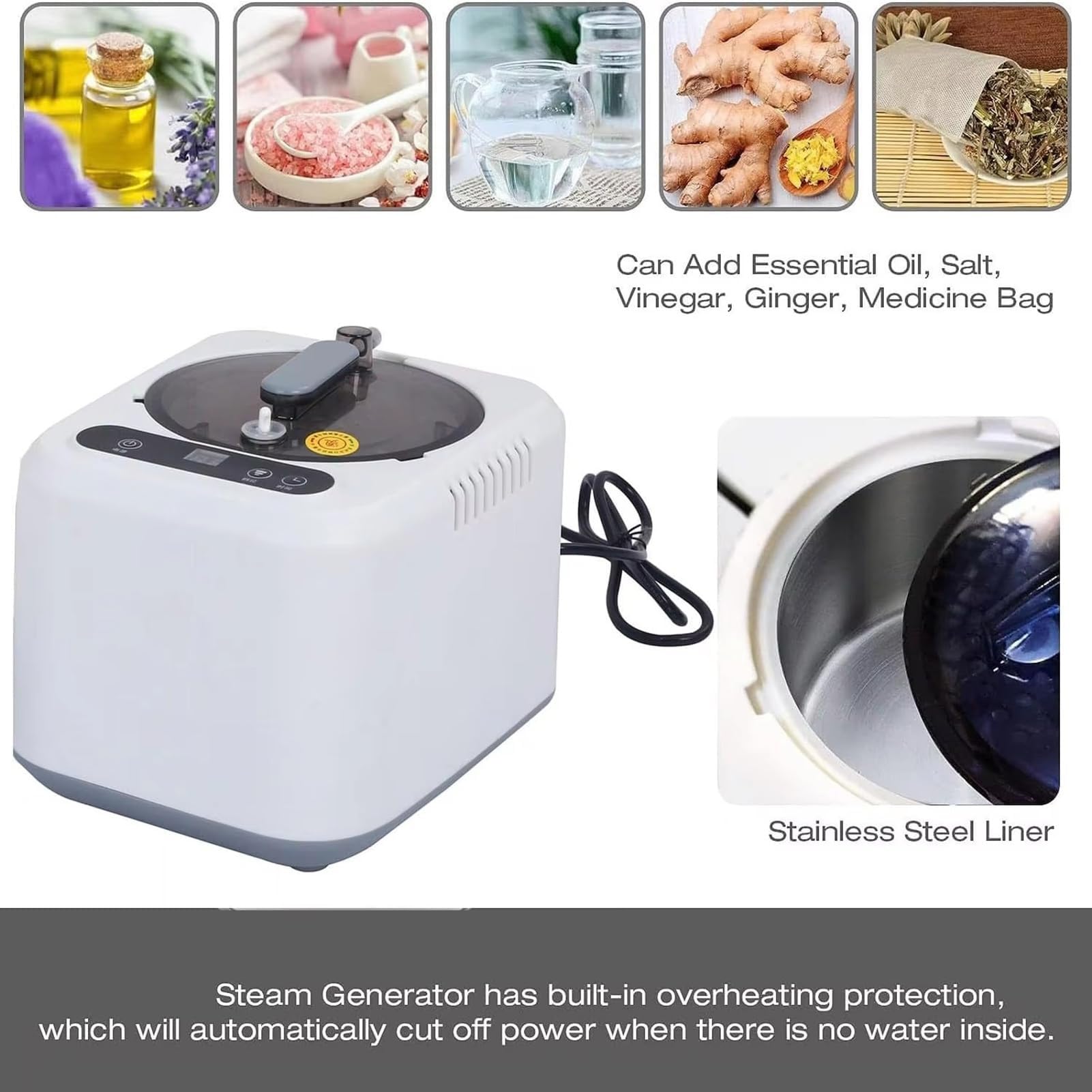 YXKJZHF Portable Steam Sauna Box, Personal Sauna Tent Kit for Home Spa, Indoor Sauna Relaxation with Steam Generator
