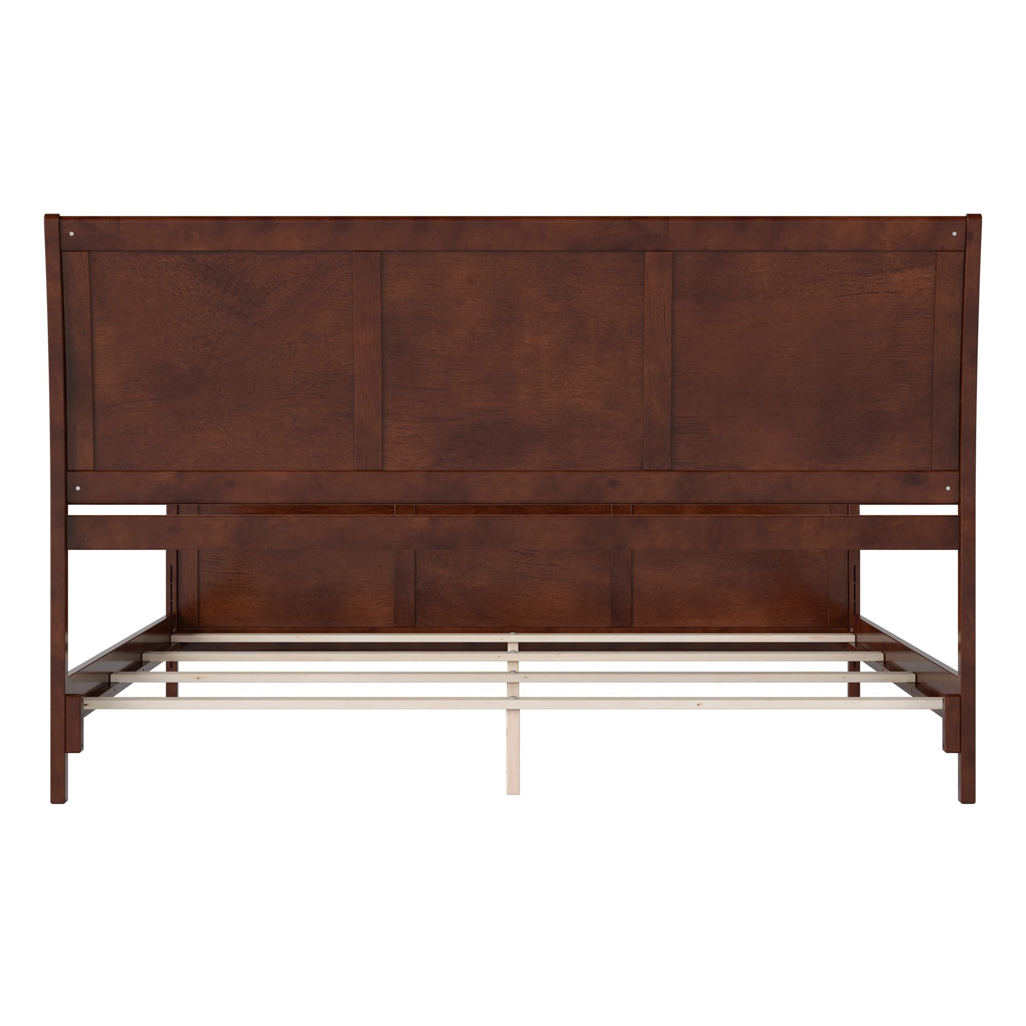 AFI, Portland King Foundation Bed with Matching Footboard, Walnut