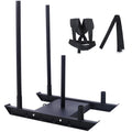 Amacv Weight Training Pull Sled, Fitness Strength Speed Training Sled, Steel Power Sled Workout Equipment for Athletic Exercise and Speed Improvement