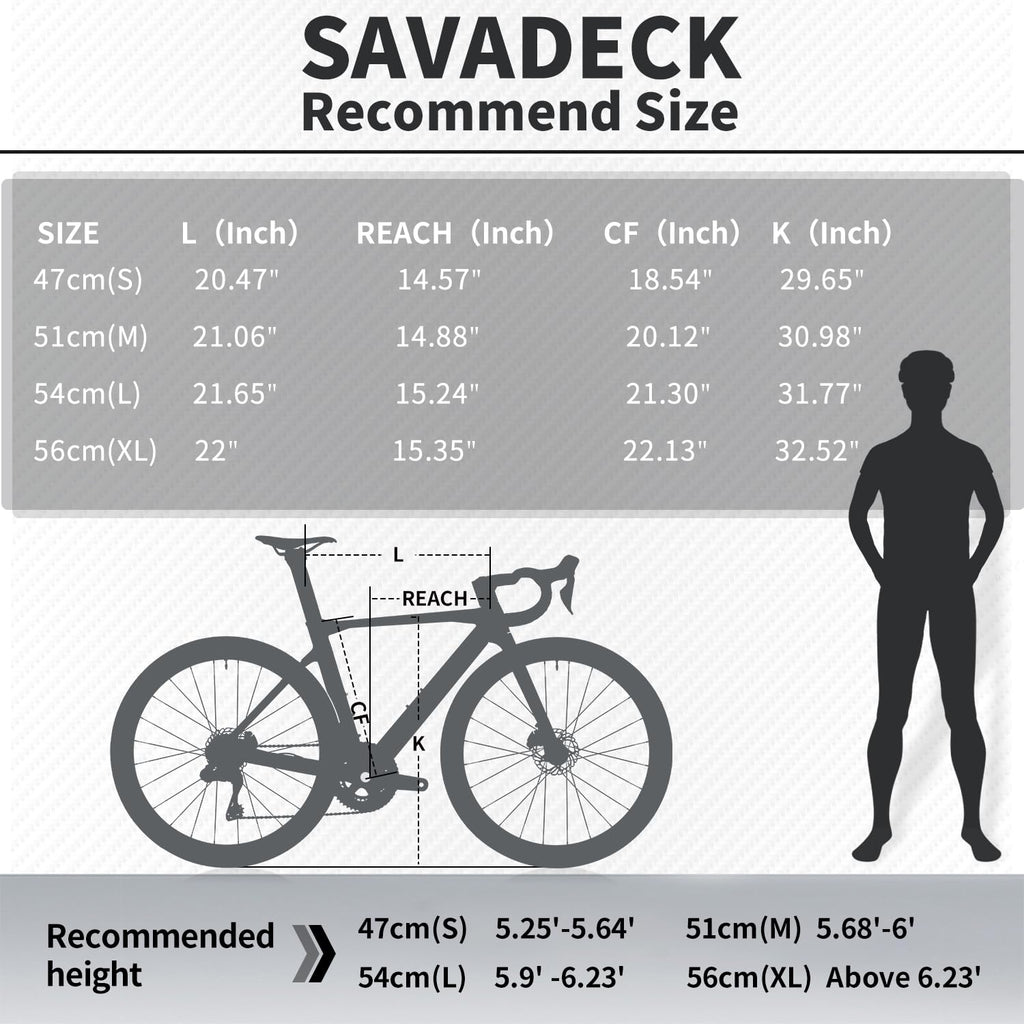 SAVADECK Carbon Fiber Road Bike, Hydraulic Oil Disc Bike with Carbon Fiber Frame and Wheelset, Lightweight Full Carbon Racing Bicycle with Shimano R7120 24S Shift Set for Adults(Twilight-Orange,47cm)