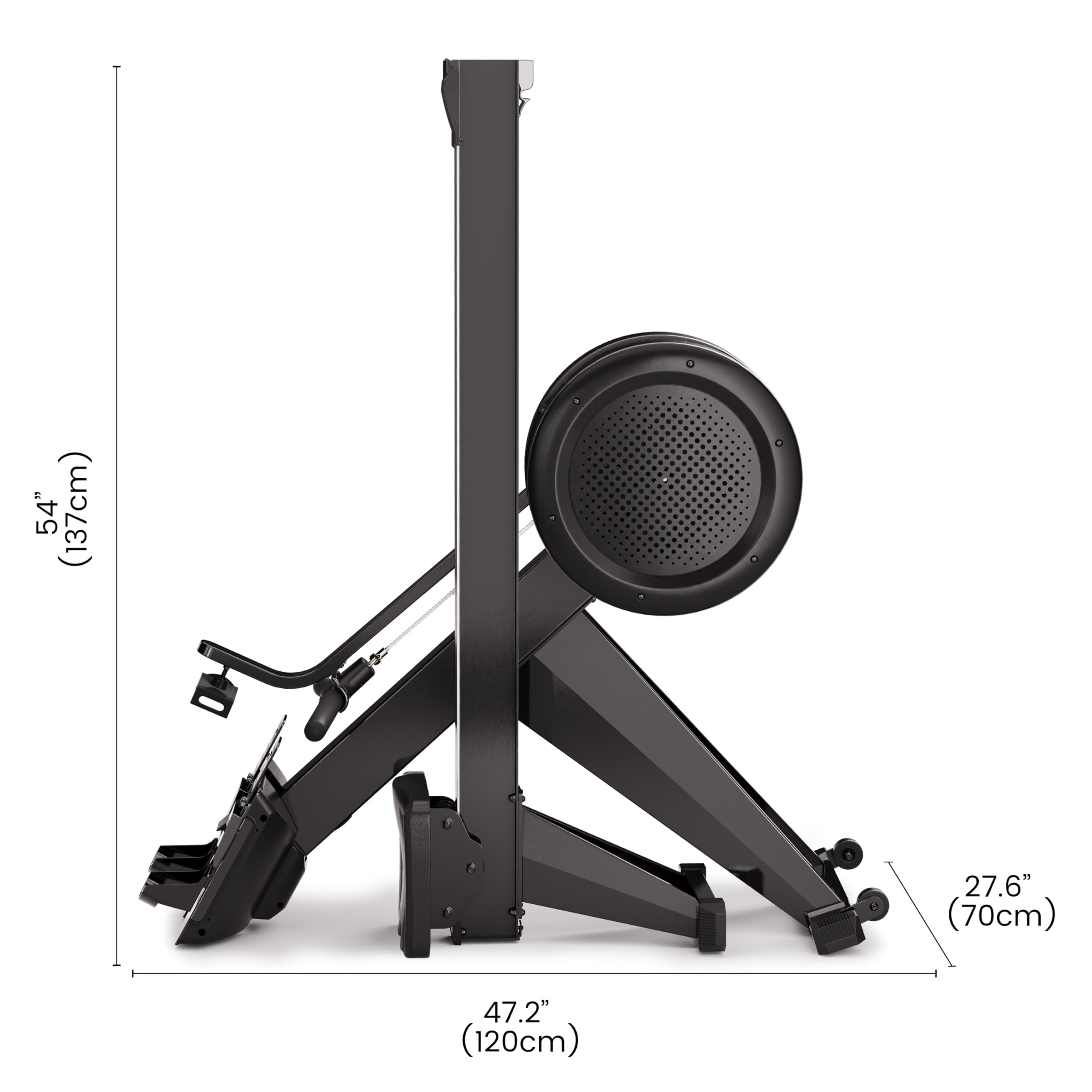 YOSUDA Air Magnetic Rowing Machine for Home, Dual Air & Magnetic Resistance with 8-Level, Smart APP, Rotatable Device Holder, Ergonomic Seat, and Easy Storage