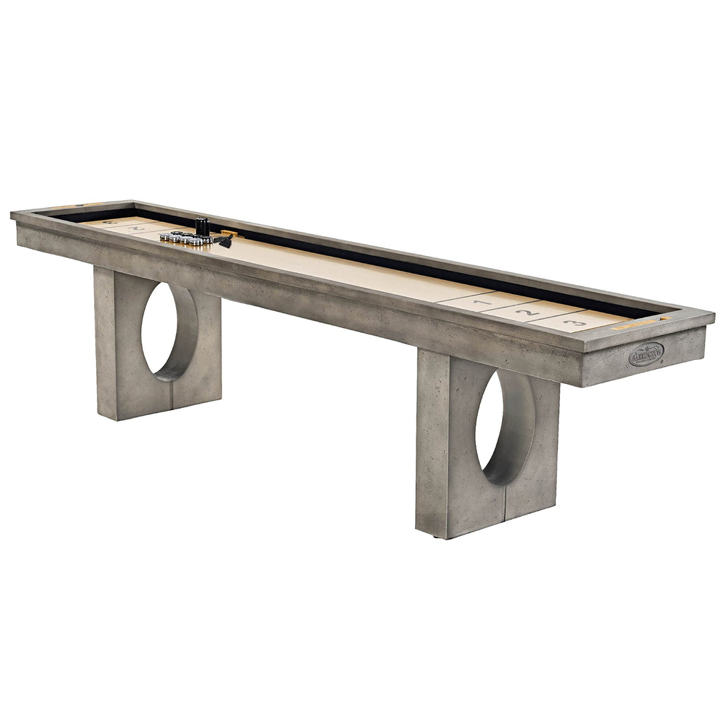 Barrington Billiards 11' Aurora Outdoor Shuffleboard Table with Scratch-Resistant Playfield and 8 Puck Set