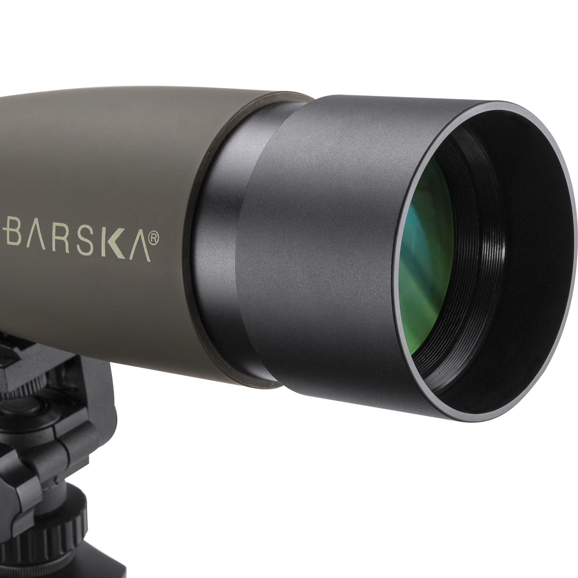 Barska Blackhawk Waterproof 20-60x80 Angled Green Spotting Scope with Tripod for Birding Hunting Shooting Travel Sport Events