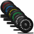 Fitvids 2" Olympic Bumper Weight Plates Set for Barbell – 370LB Set (10/15/25/35/45/55 Pair) – Colored