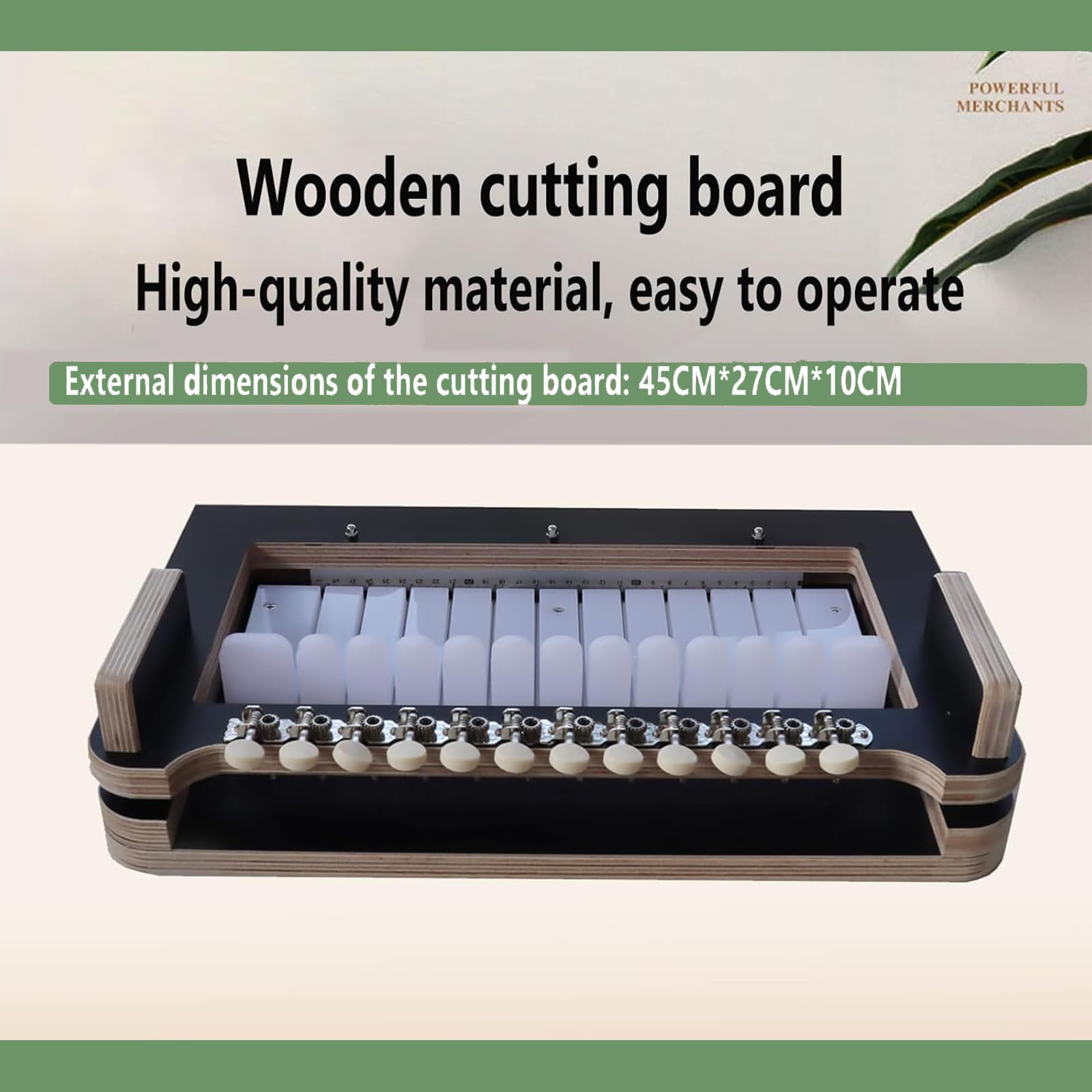 12 Wire Wooden Soap Cutter, Professional Handmade Soap Cutting Machine, Cuts 1-12 Bars, Soap Cutting Thickness: 2.5cm, for Handmade Soap Making, Candles Trimming and Cheese Cutting
