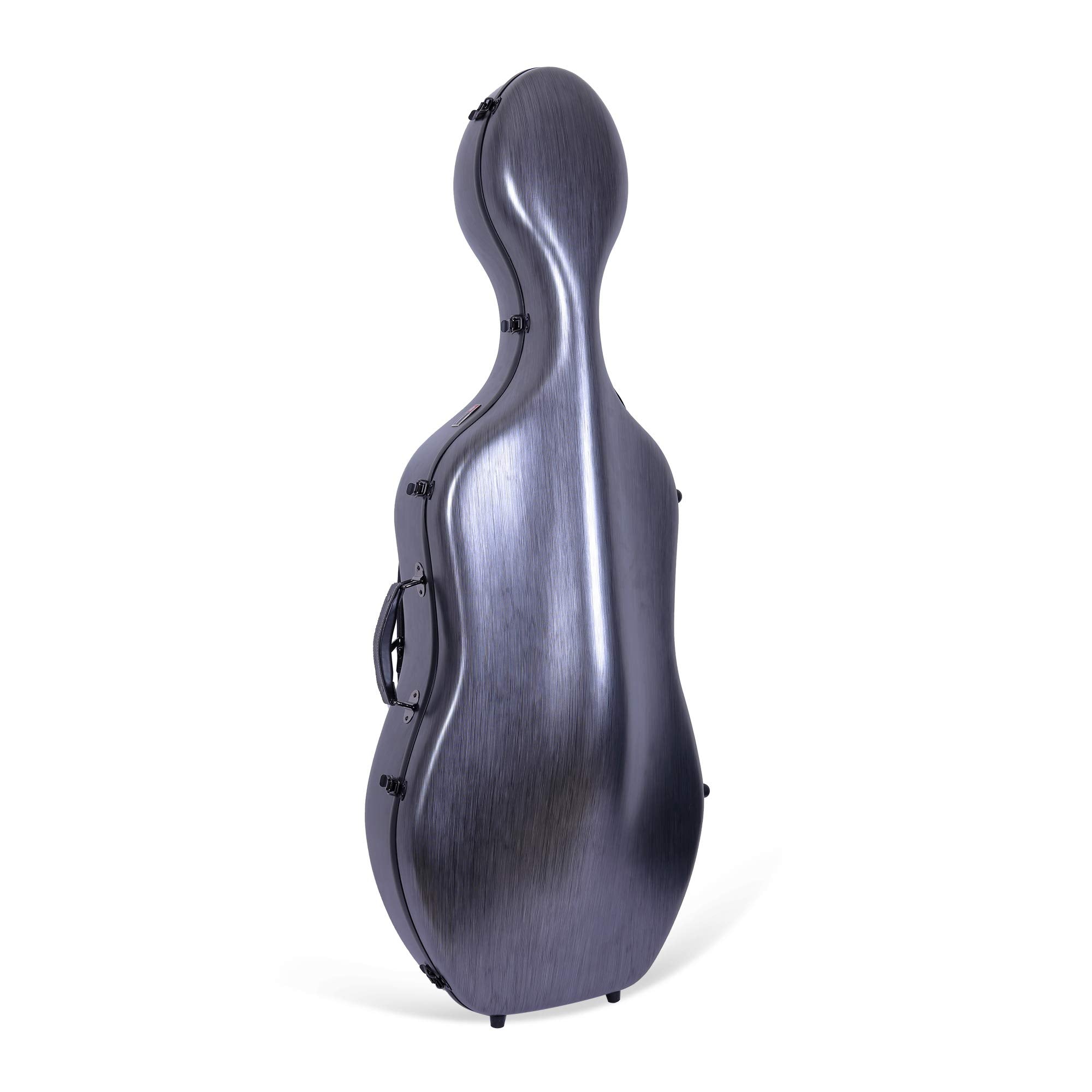 Crossrock Poly Carbon Composite Cello Case, for 3/4 Size Cello with backpack and wheels in Blue(CRF1000CETBLHT)