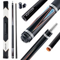 KONLLEN Carbon Fiber Pool Cue 2.0, 58-inch Low Deflection Billiard Stick for Adults with 12.5mm Tip and Pro Taper
