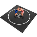 KIKILIVE Wrestling Mat Large 10x10FT for Home Workout, High-Density XPE Foam Training Mat for MMA Exercise Yoga, 1.2inch Thicken Folding Gym Mat for Tumbling Grappling Boxing Taekwondo Cheerleading, Black