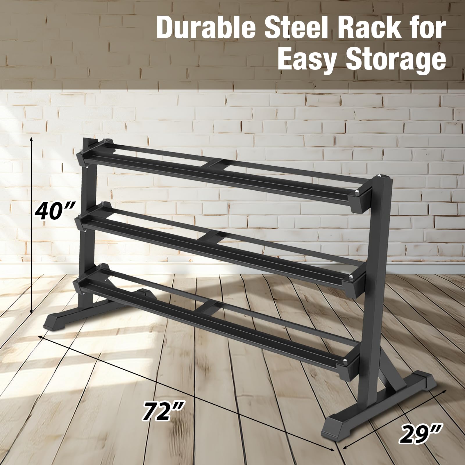 5–75 lbs Dumbbells Weight Set (15 Pairs) with Weight Storage Rack, 1200 lbs Hex Dumbbell Sets, Gyms Weights Dumbbells Sets with 3-Tier Rack, Weight Set for Home Gym, Strength Training