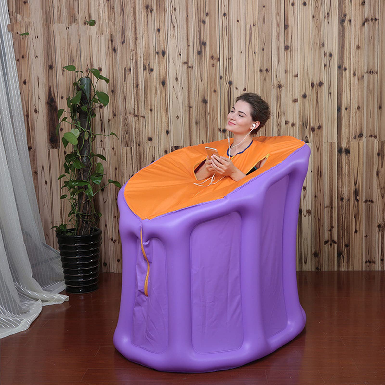 Portable Steam at Home Sauna Spa Sauna Cabin Sauna Bath Box Slimming Body Face Weight Loss Detox Therapy for SPA Beauty Salon and Home Use (Sauna Tent 3L)
