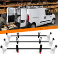 MELIPRON Cargo Van Roof Ladder Rack Fit for RAM ProMaster City 2015-2024 3 Crossbars