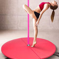 Dxcaicc Pole Dance Mat Round Pole Dance Crash Mat Fitness Exercise Portable Folding Beginner Protection Mat Gymnastic Shock Absorption Safety Mat for Club Party Pub Home,Red,Thickness 10cm